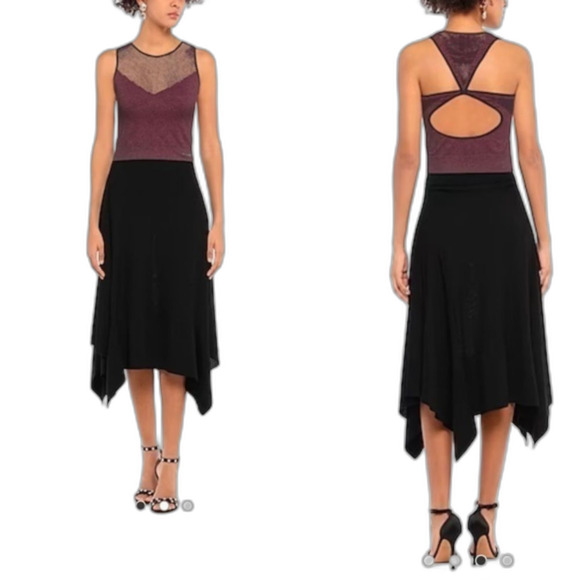 Pepper & Mayne London Women's Size Large Heather Gray Athletic Cut Out Top - Picture 8 of 9